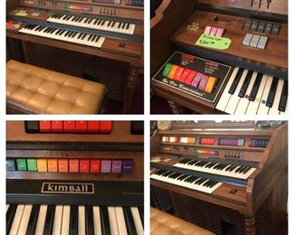 Kimball “The Pro Entertainer” electric organ 43.25”W x 25.5”D x 40”H $200