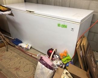 XL chest style freezer, work. It is currently full of frozen items. $95