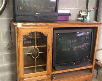 tvs, entertainment center