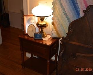 vintage brass lamp
