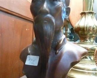 FINE wood carving, originally tagged at $12, now offered at less than half price at $10, about 6"high.