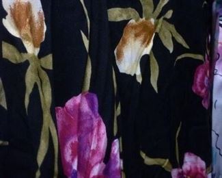 Back panel of a silk screen robe @ $80