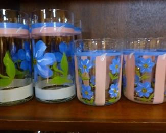 Painted tumblers in two sizes, just unpacked, offered at $2 and $4 each
