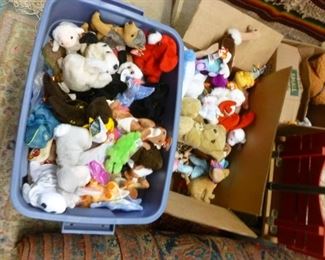 We have over 500 beanie babies for sale @ $1 each