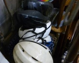 Assortment of riding/bicycle helmets from $4 to $15 each