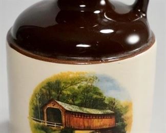 Lot 60D Lyons Lair Pittsford VT Red Barn Crock Jug Handmade