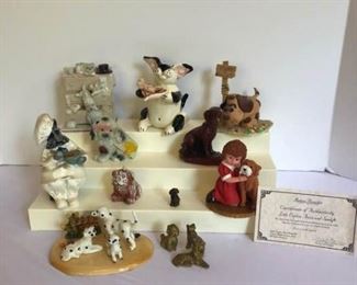 Little Orphan Annie and Dog Figurines