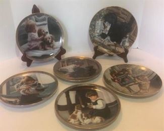Quiet Moments and Jim Lamb Dog Plates