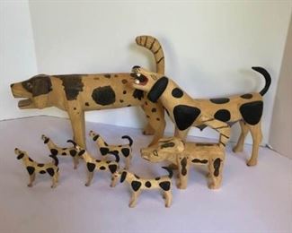 Spotted Wooden Dogs
