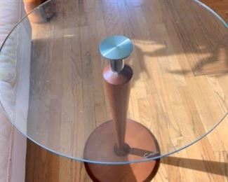 This table is not on location at 600 S Dearborn. Please, make an appointment to purchase it through our marketplace sale on-line named "While in lock down Still' or call 312-203-0342 Irena