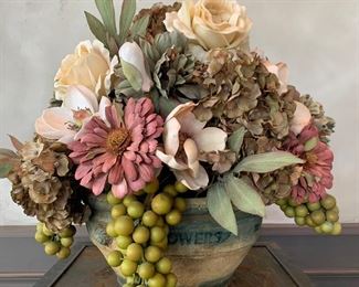 Custom dried floral. 18” H x 18” W. $40