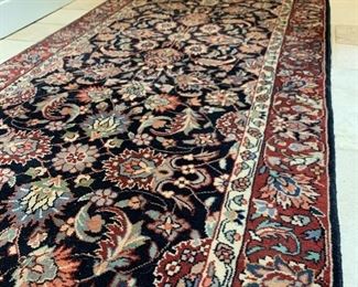 Beautiful! Hand knotted, Sino Esfahan wool runner. 14’ L x 2.5’ W. Excellent condition. Yours for $1200. (Appraised value is $2000) 