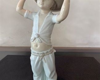 Officially marked Lladro 9 - Boy with Big Hat and Cactus. Excellent condition. $50