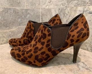 Leopard booties...size 9...IMPO....very good condition...$10