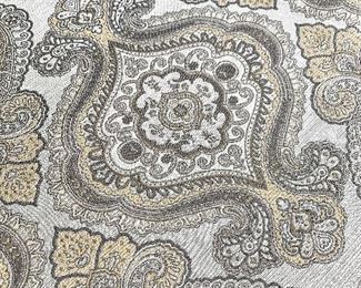 Closeup of Bergere chair fabric.