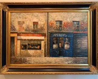 Oil painting.....with frame measures 44"Wx 31"H....$350.