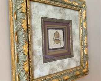 Second image of the Victorian chair framed art. 