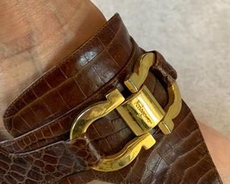 Women's Ferragamo sandals. They have been well loved, but when on - they look great! $40