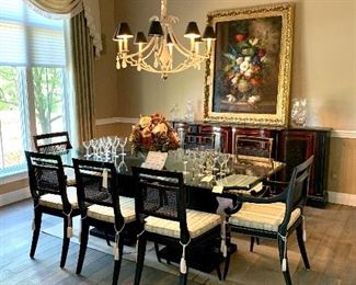 Beautiful dining room set! Prices for all available on future pictures.