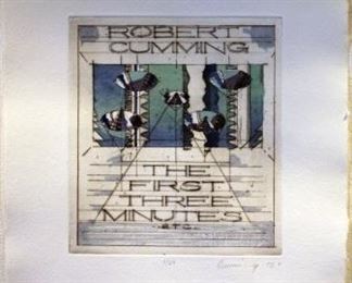 Robert Cumming RC41, (9 objects) The First Three Minute, Etc. 1987,  14.5 x 14.0 x 0.75 "
