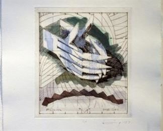 Robert Cumming, RC6, Four "M" Mesh, from The First Three Minutes, Etc.   1987  12.0 x 10.0 "
