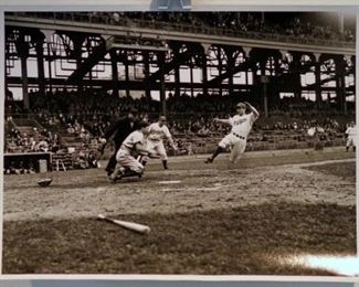 Irving Haberman, Haber36, Brooklyn Dodger
Slides Home, 1940s 11.0 x 14.0 "