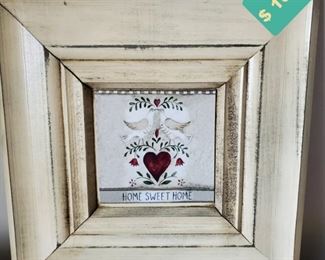 Picture Home Sweet Home (15" W x 15" H with 5.5" square magnetic picture)