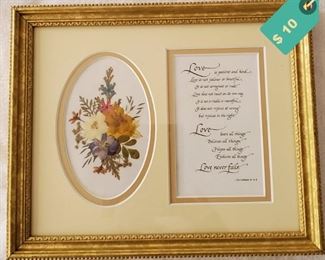 Picture - Love is patient  and kind (11" W x 9" H)