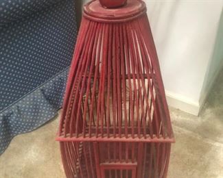 They had come to our last sale, FOUR of them! Red birdcage