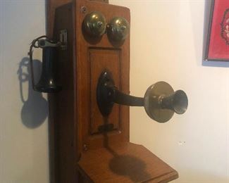 It was unlikely I'd need four handsome firemen to carry me down the driveway. Antique phone that Herman Munster used to use on the Munsters