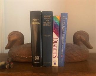 We finally got to his grandparents' place (which is where he lives) . . . bisected mallard duck bookends