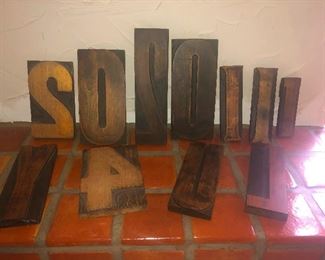 TO BE CONTINUED! Large antique wood block stamps.