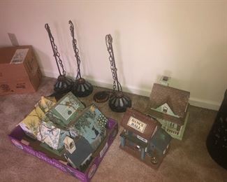 Fancy stained glass hanging lamps -- NOT medieval mace weapons