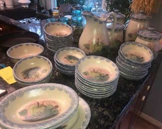 Candles should be encased in things that don't burn! This stonewear is really nice. And you could throw it at a home invader and probably put a nice bump on his head.