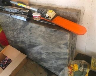 big blocks of marble from candy factory. You will need Hercules (of four handsome firemen) to lift these onto your truck