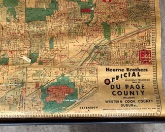 Lot 147A.  Hearne Brothers Official Dupage County Map