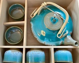 Lot 97. Sweet tea service from Japan - love the color!