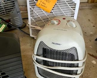 Lot 140. $30. Fans on Fans! Lot of 2 heaters and 4 fans (6 total). Every person in your quaranteam can have a fan or a heater! 