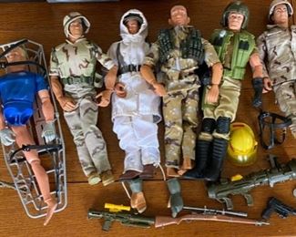 Lot 139. $90. Lot of GI Joe's and accessories from 1997-2003. Even includes a GI Joe needing to be rescued!  