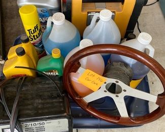 Lot 146.  $60. Car care!  Since we are all taking care of our cars, you might as well have the supplies to make it a little easier!  And if you leave your car in place for too long, this trickle charger may come in handy! 