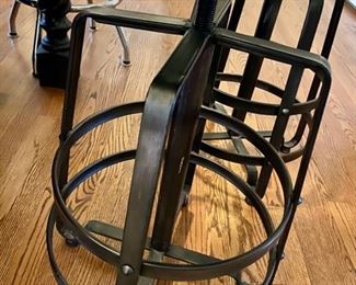 Lot 207 Iron base for vintage industrial style bar stools