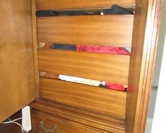 interior drawers of wardrobe cabinet
