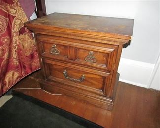 Vintage night stand. Wear to finish, but great to re-purpose to your taste! 26"w X 23"h X 15"d. PRICE: $35.00