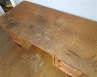 antique desk detail (wear)