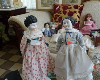 Porcelain head dolls