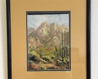 Desert Landscape Watercolor