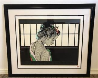 Yoneshi Hieda Signed Serigraph "HC"