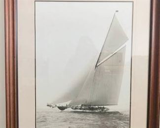  " Becken of Cowes"Shamrock III Sailboat Print