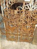 Cast iron garden pieces
