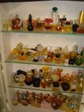 Small and large perfume bottles